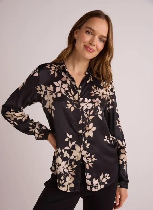 Clean Front Hipster Shirt - Ivory Floral Print sold by Bella Dahl