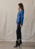 Full Button Down Hipster Shirt - Cobalt Floral Print sold by Bella Dahl