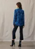 Full Button Down Hipster Shirt - Cobalt Floral Print sold by Bella Dahl