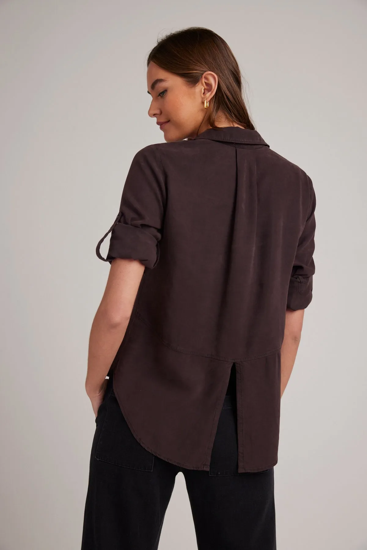 Split Back Button Down - Chestnut Brown sold by Bella Dahl product image thumbnail 3