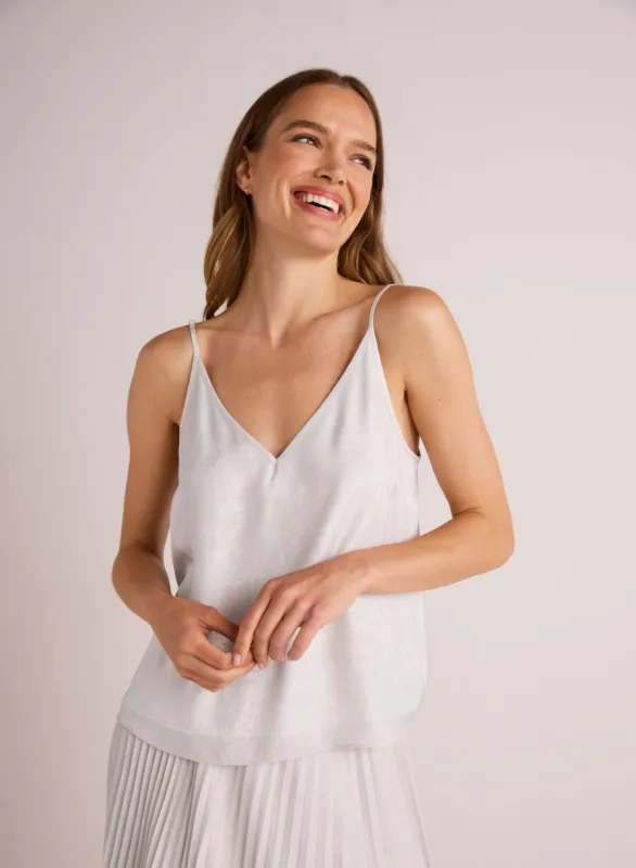 V-Neck Cami - Metallic Opal sold by Bella Dahl