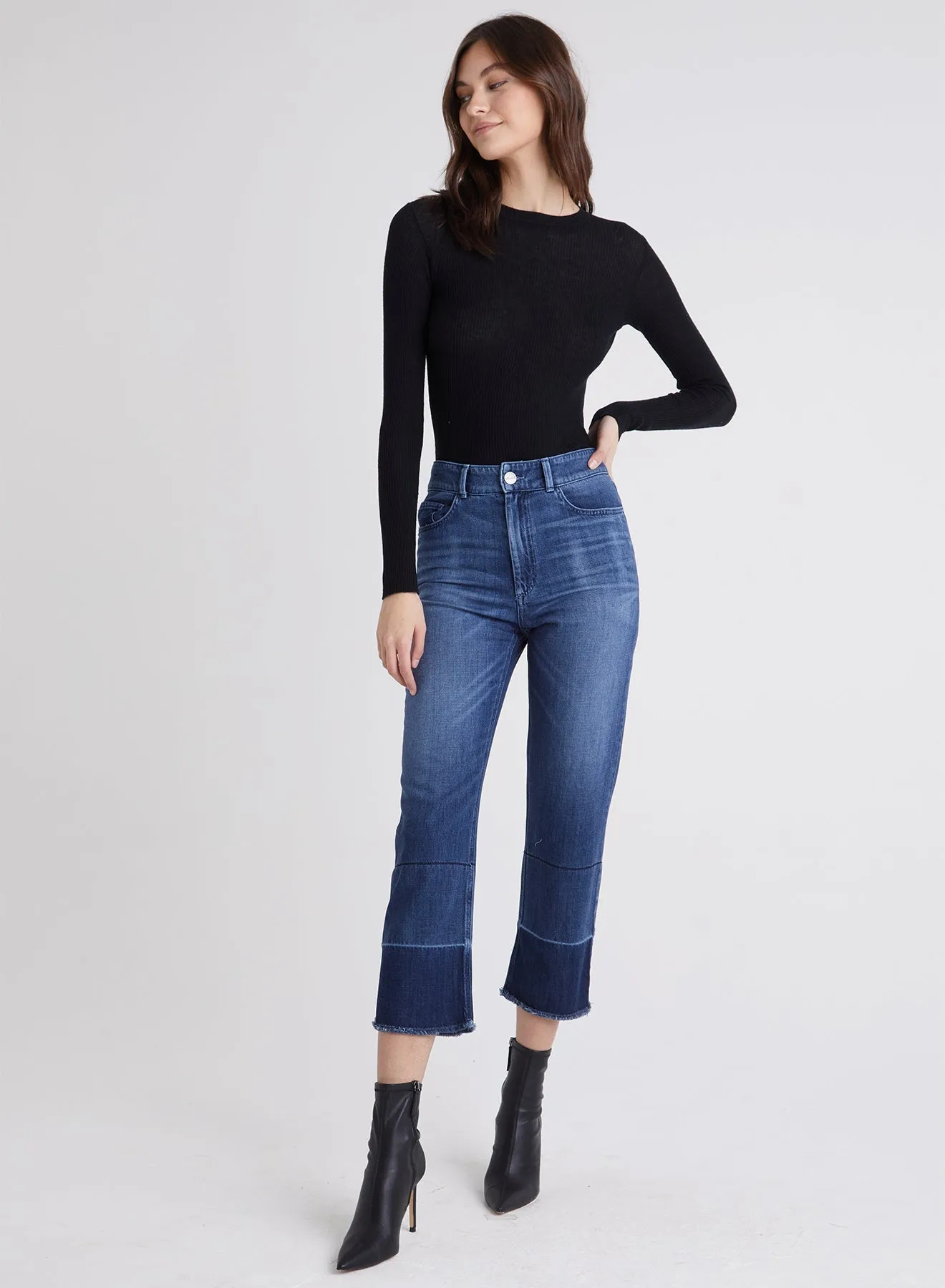 Lennon Straight Leg Jeans - Half Moon Wash sold by Bella Dahl product image thumbnail 3