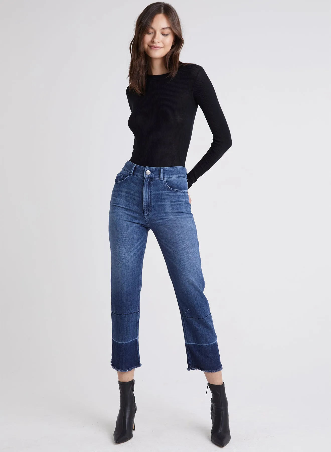 Lennon Straight Leg Jeans - Half Moon Wash sold by Bella Dahl