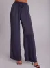 Satin Pleated Wide Leg Pant - Odyssey Grey sold by Bella Dahl