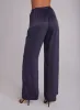 Satin Pleated Wide Leg Pant - Odyssey Grey sold by Bella Dahl