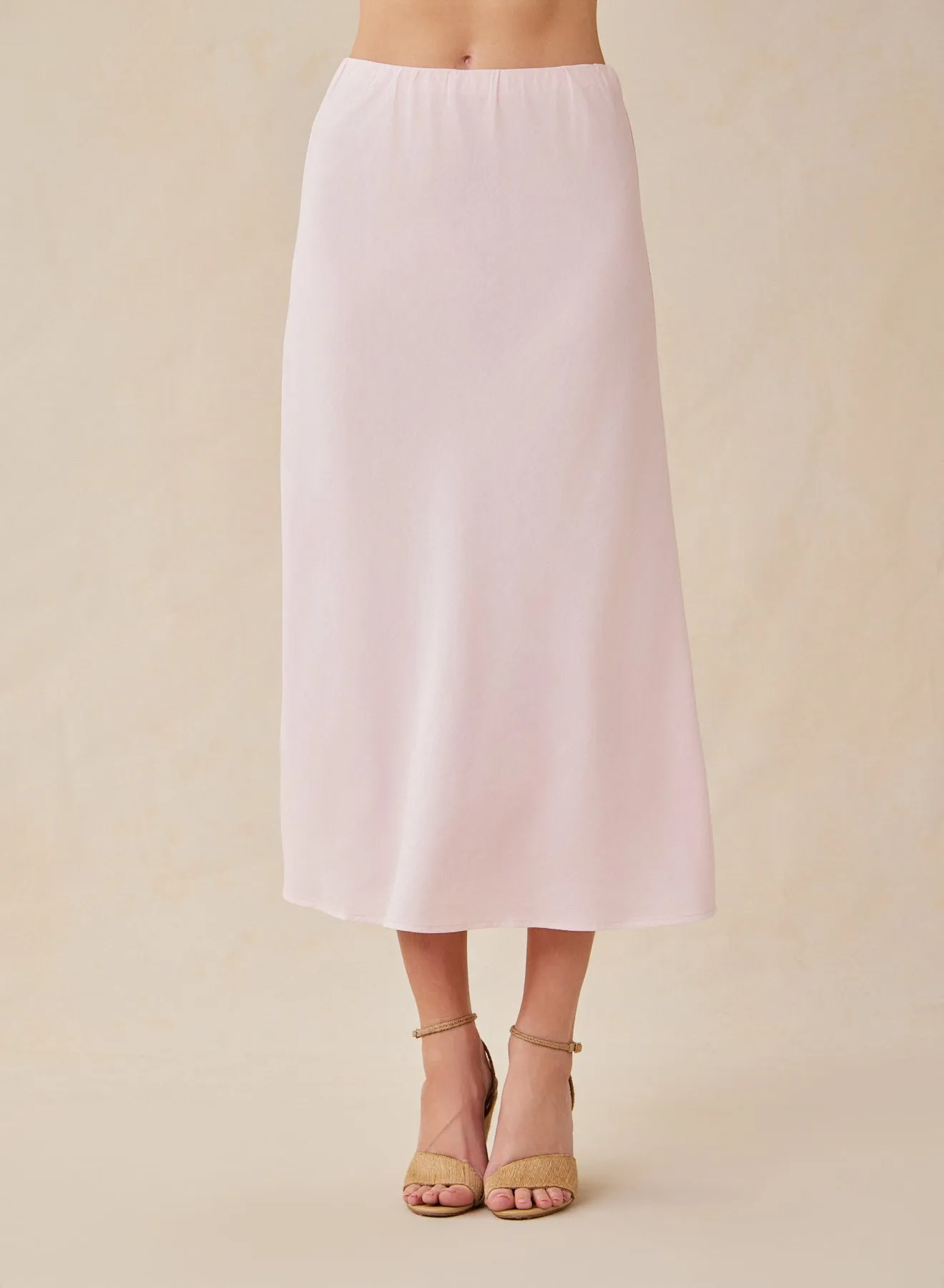 Bias Midi Skirt - Petal Pink sold by Bella Dahl product image thumbnail 2