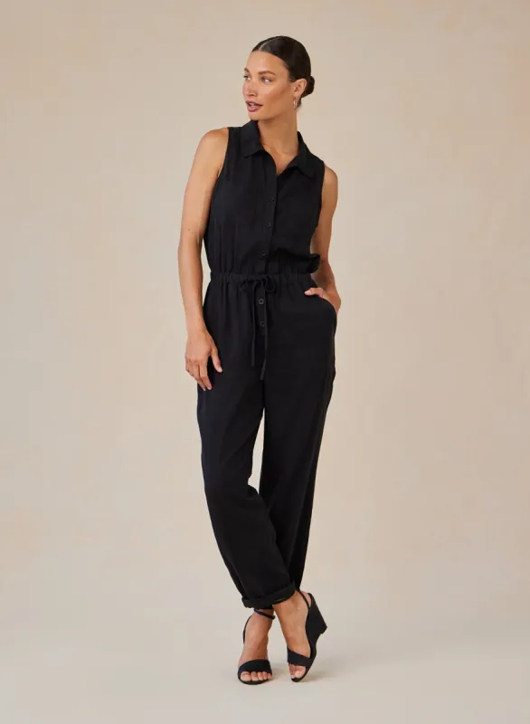 Pocket Jumpsuit - Vintage Black sold by Bella Dahl