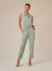 Pocket Jumpsuit - Olive Grove sold by Bella Dahl