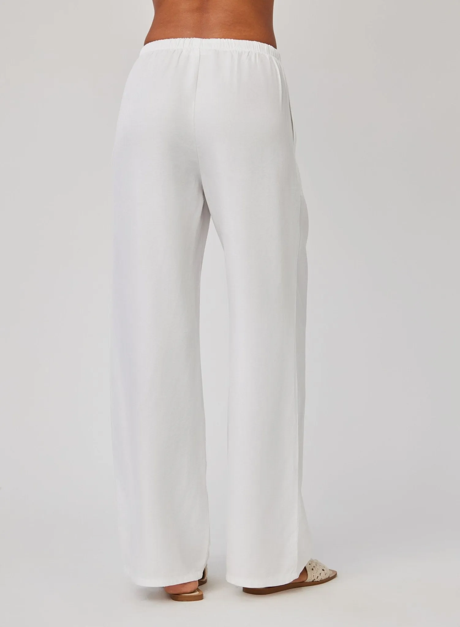 Kylie Wide Leg with Drawstring - White sold by Bella Dahl product image thumbnail 3