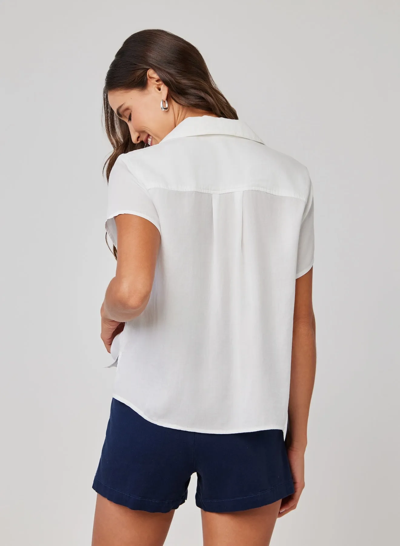 Short Sleeve Pullover - White sold by Bella Dahl product image thumbnail 2
