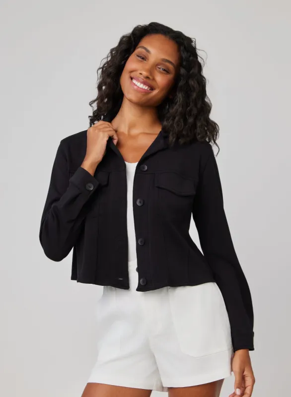 Coco Cropped Jacket - Black sold by Bella Dahl
