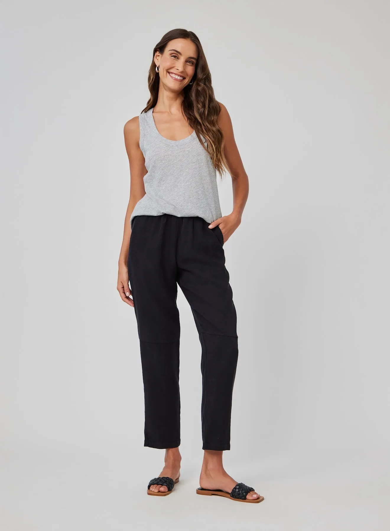 Camille Track Pant - Black sold by Bella Dahl