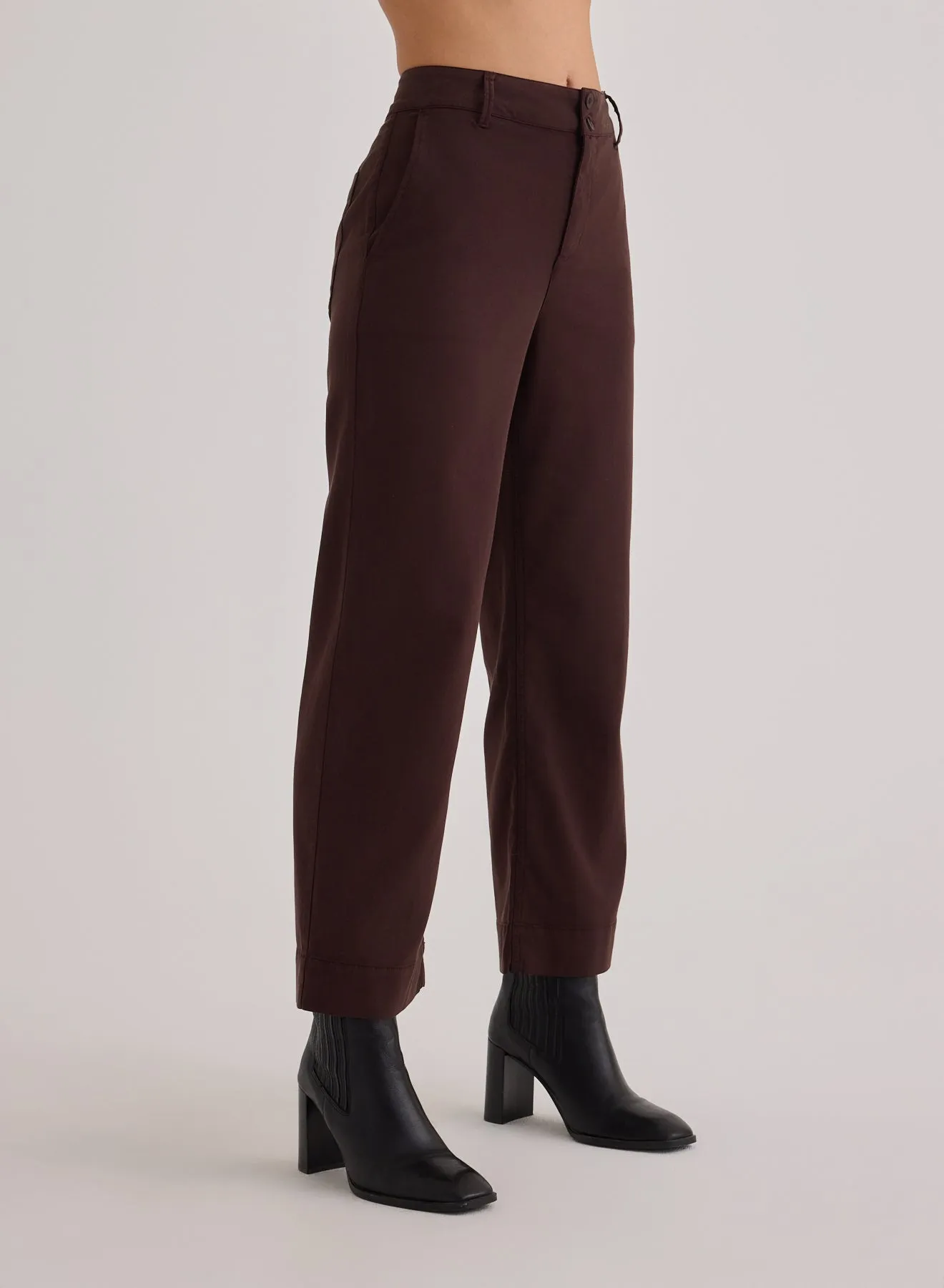 Saige Wide Leg Crop - Deep Espresso sold by Bella Dahl product image thumbnail 4