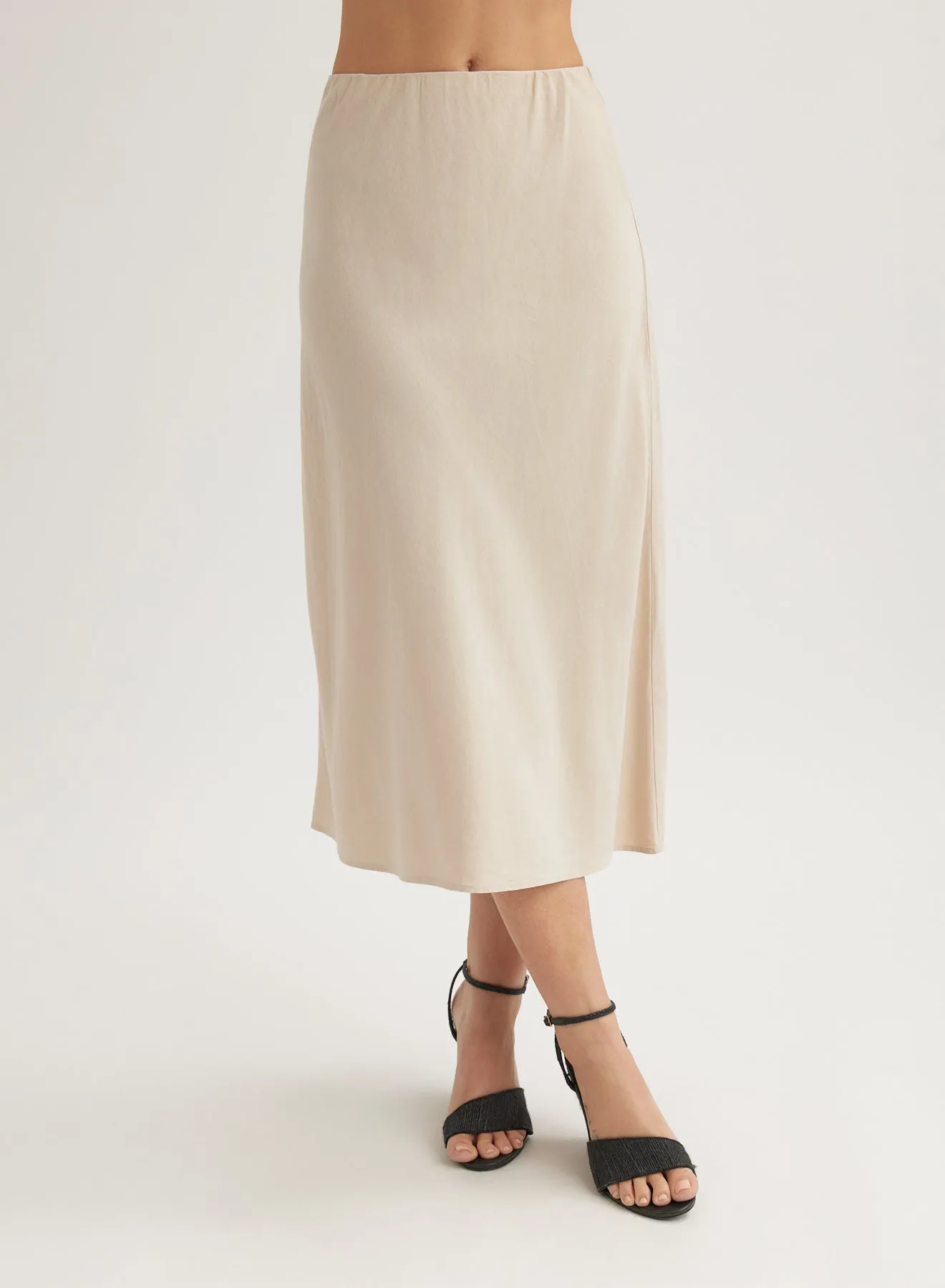 Bias Midi Skirt - Linen Sand sold by Bella Dahl product image thumbnail 2