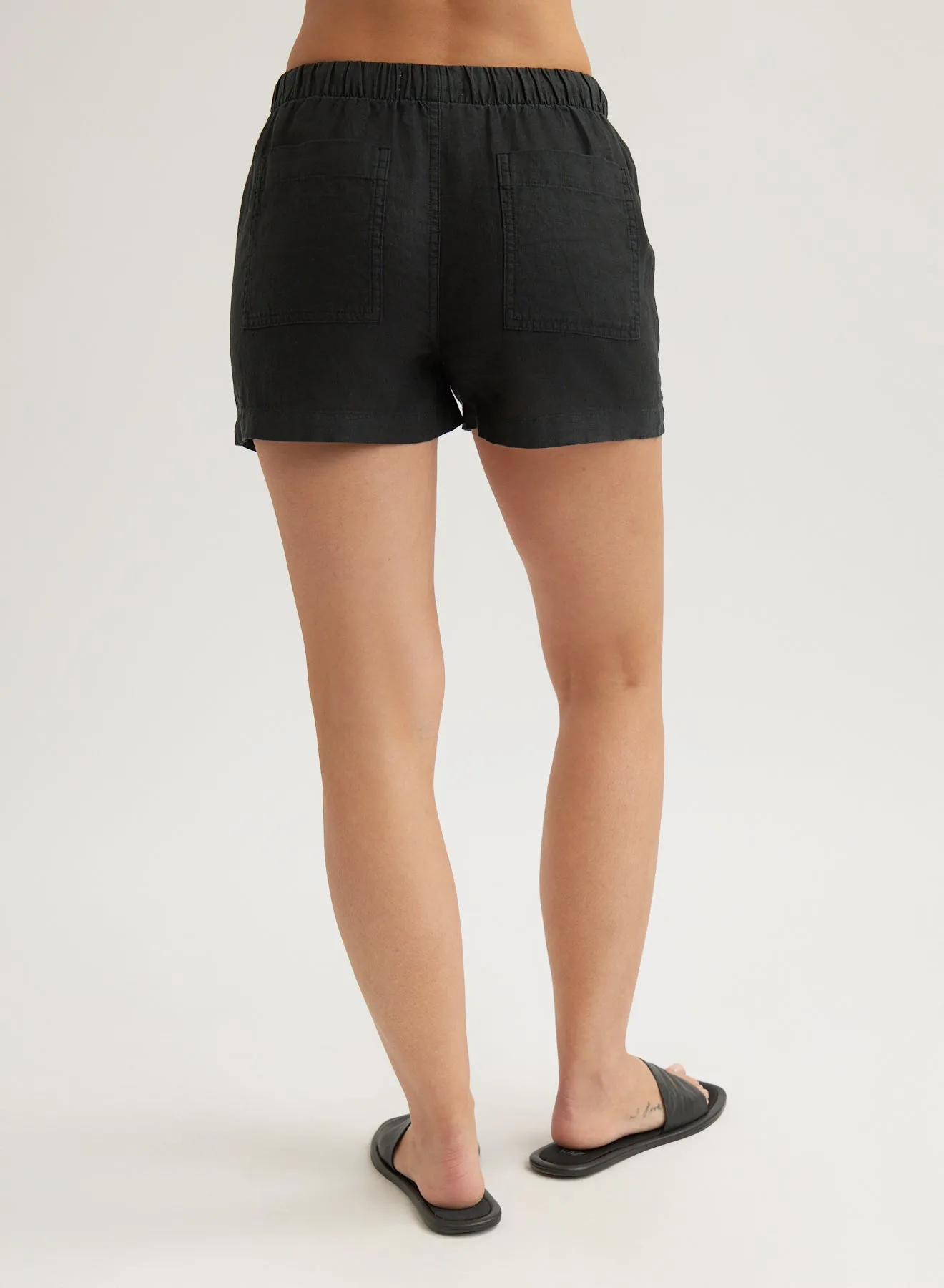 Linen Pocket Short - Black sold by Bella Dahl product image thumbnail 4