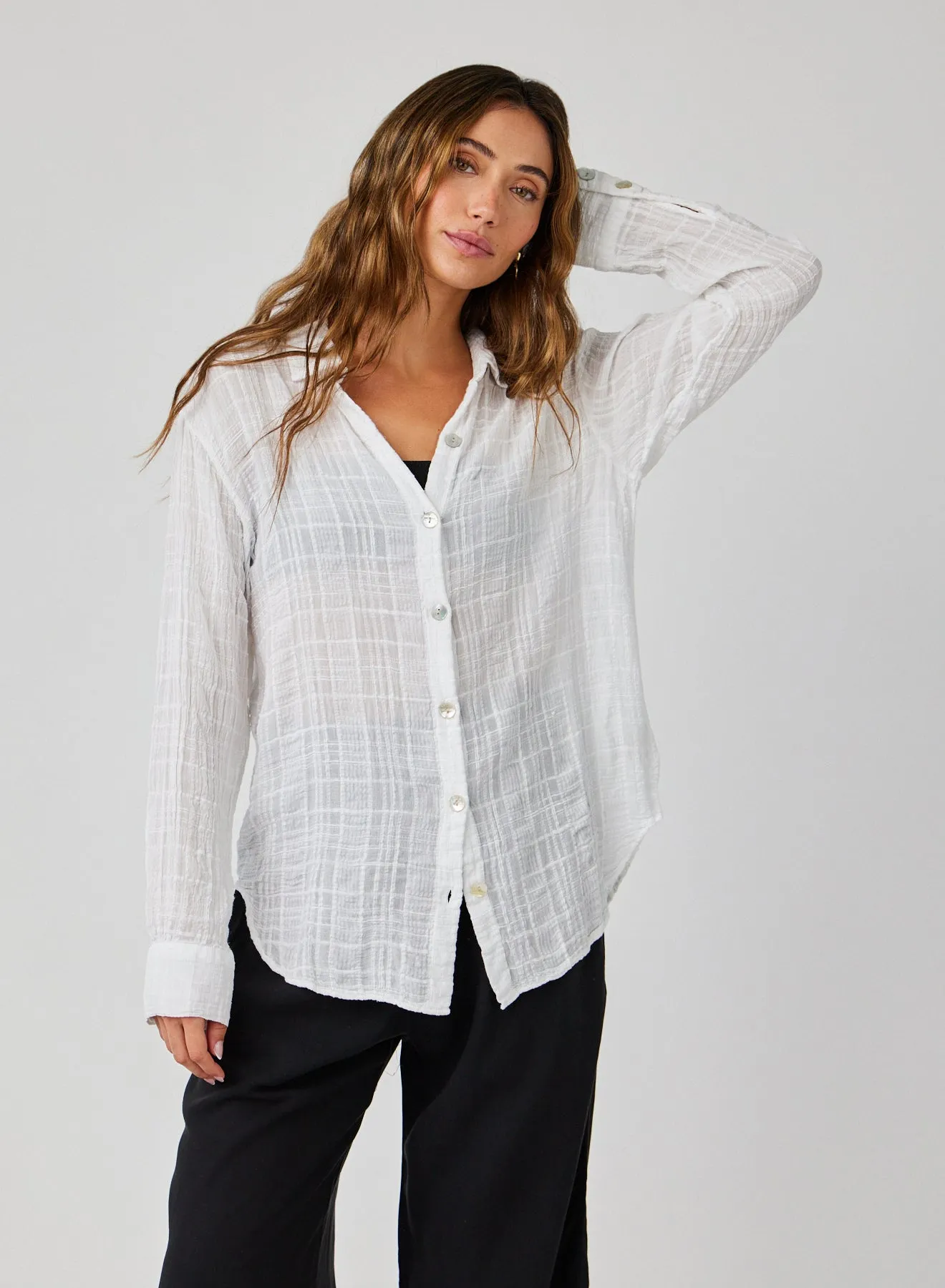 Boyfriend Button Down - White sold by Bella Dahl