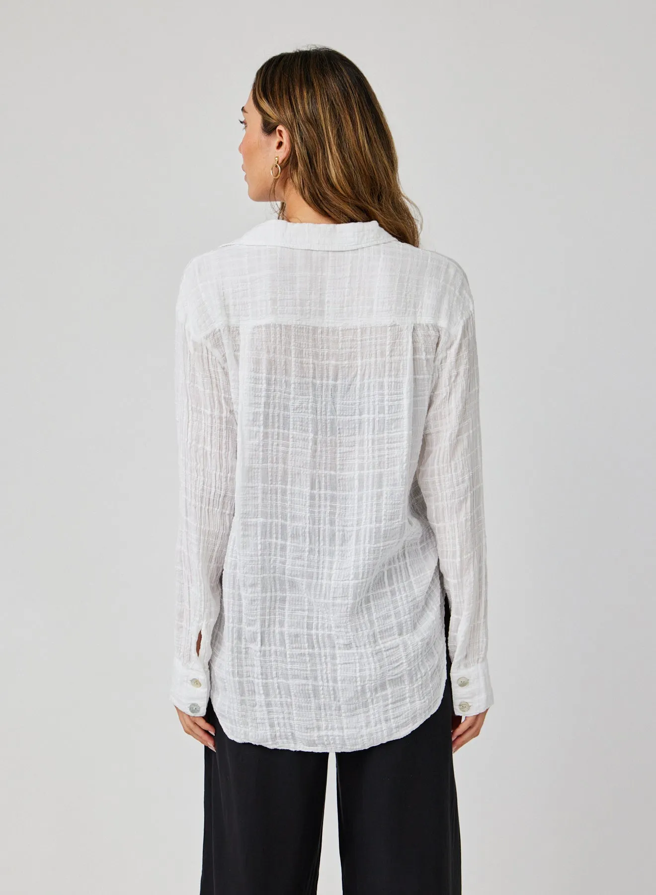 Boyfriend Button Down - White sold by Bella Dahl product image thumbnail 3