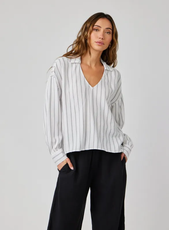 Long Sleeve Pullover Shirt - Makana Beach Stripe sold by Bella Dahl