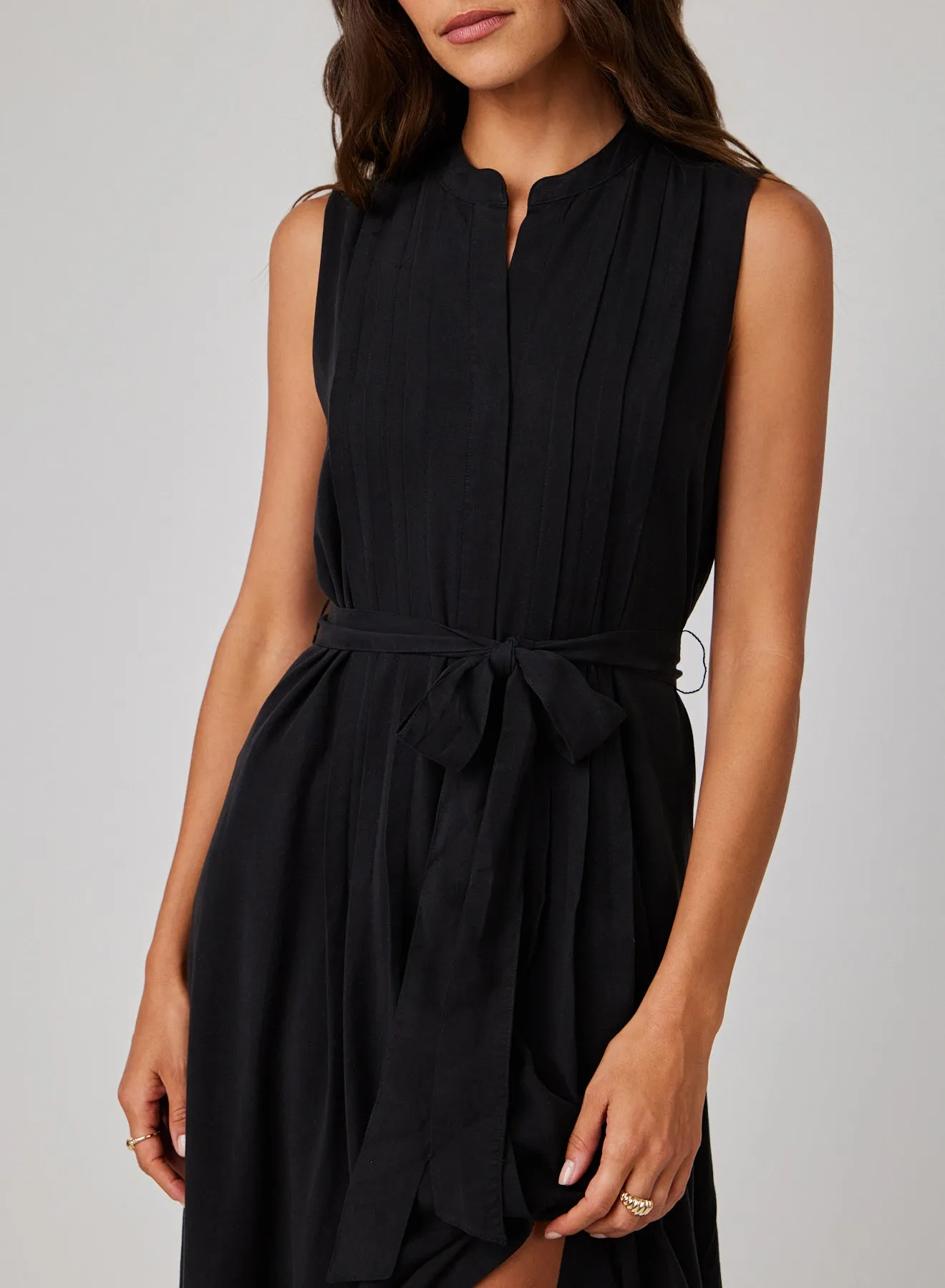 Pintuck Maxi Dress - Black sold by Bella Dahl product image thumbnail 4