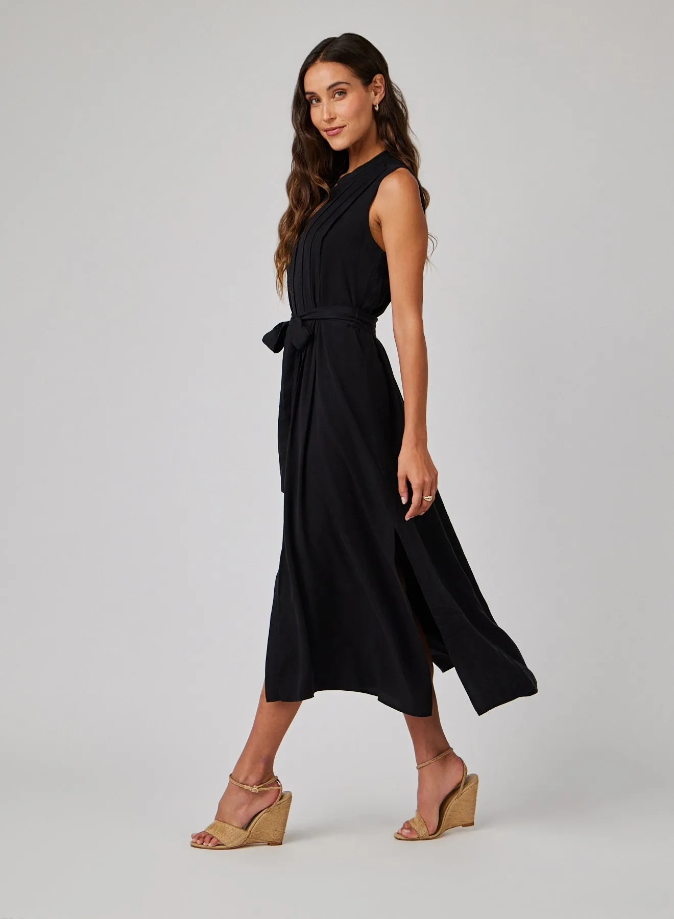Pintuck Maxi Dress - Black sold by Bella Dahl product image thumbnail 3