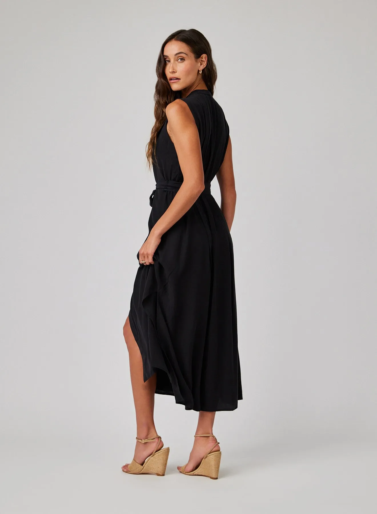 Pintuck Maxi Dress - Black sold by Bella Dahl product image thumbnail 2