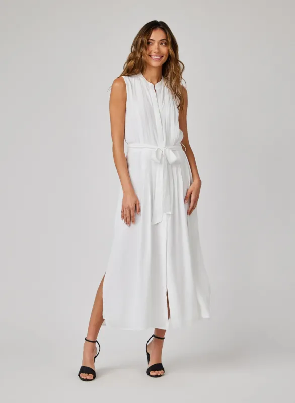 Pintuck Maxi Dress - White sold by Bella Dahl