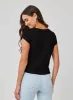 Wide Scoop Neck Tee - Black sold by Bella Dahl