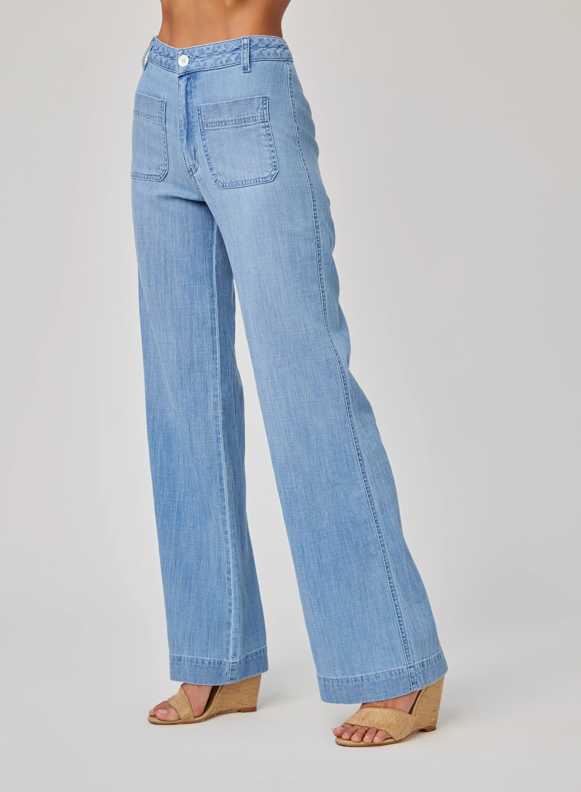 Lola Two Pocket Wide Leg - Sea Breeze Wash sold by Bella Dahl product image thumbnail 3