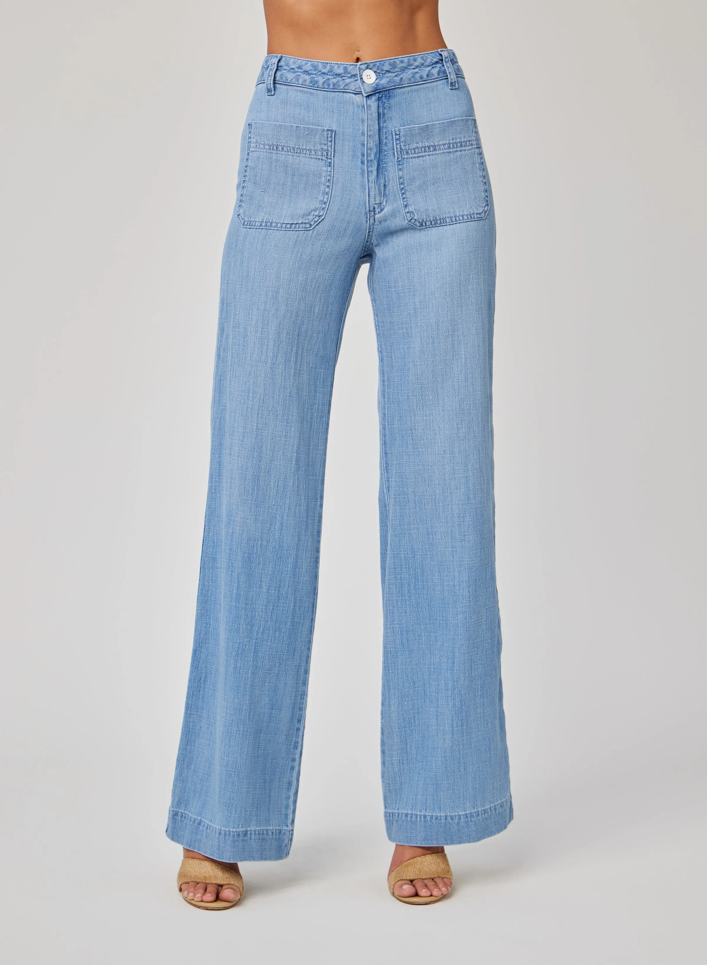 Lola Two Pocket Wide Leg - Sea Breeze Wash sold by Bella Dahl product image thumbnail 2