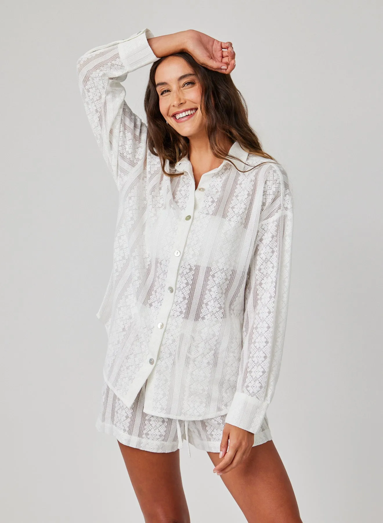 Oversize Clean Shirt - Off White sold by Bella Dahl