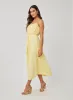 Linen Shirred Maxi Dress - Dahlia Yellow sold by Bella Dahl