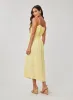 Linen Shirred Maxi Dress - Dahlia Yellow sold by Bella Dahl