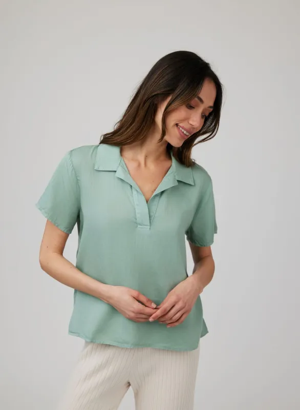 Short Sleeve Pullover - Clean Sage sold by Bella Dahl