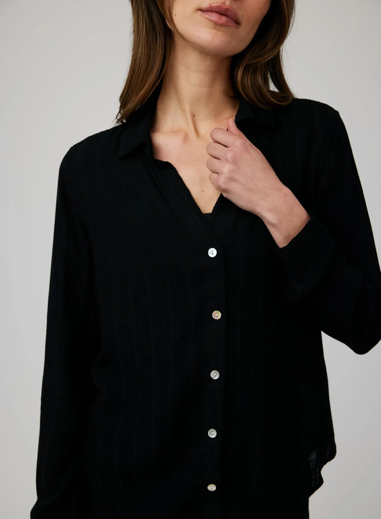 Classic Button Down - Black sold by Bella Dahl product image thumbnail 2