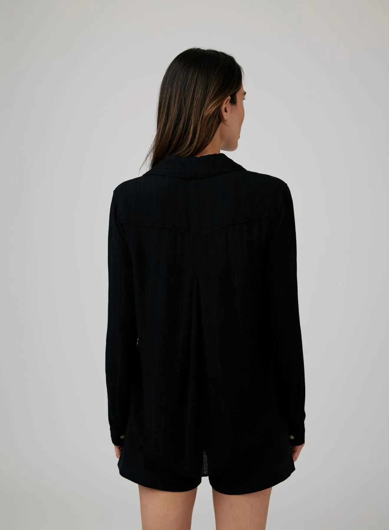 Classic Button Down - Black sold by Bella Dahl product image thumbnail 3