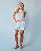 Linen Sleeveless Button Back Top - Pastel Pink sold by Bella Dahl
