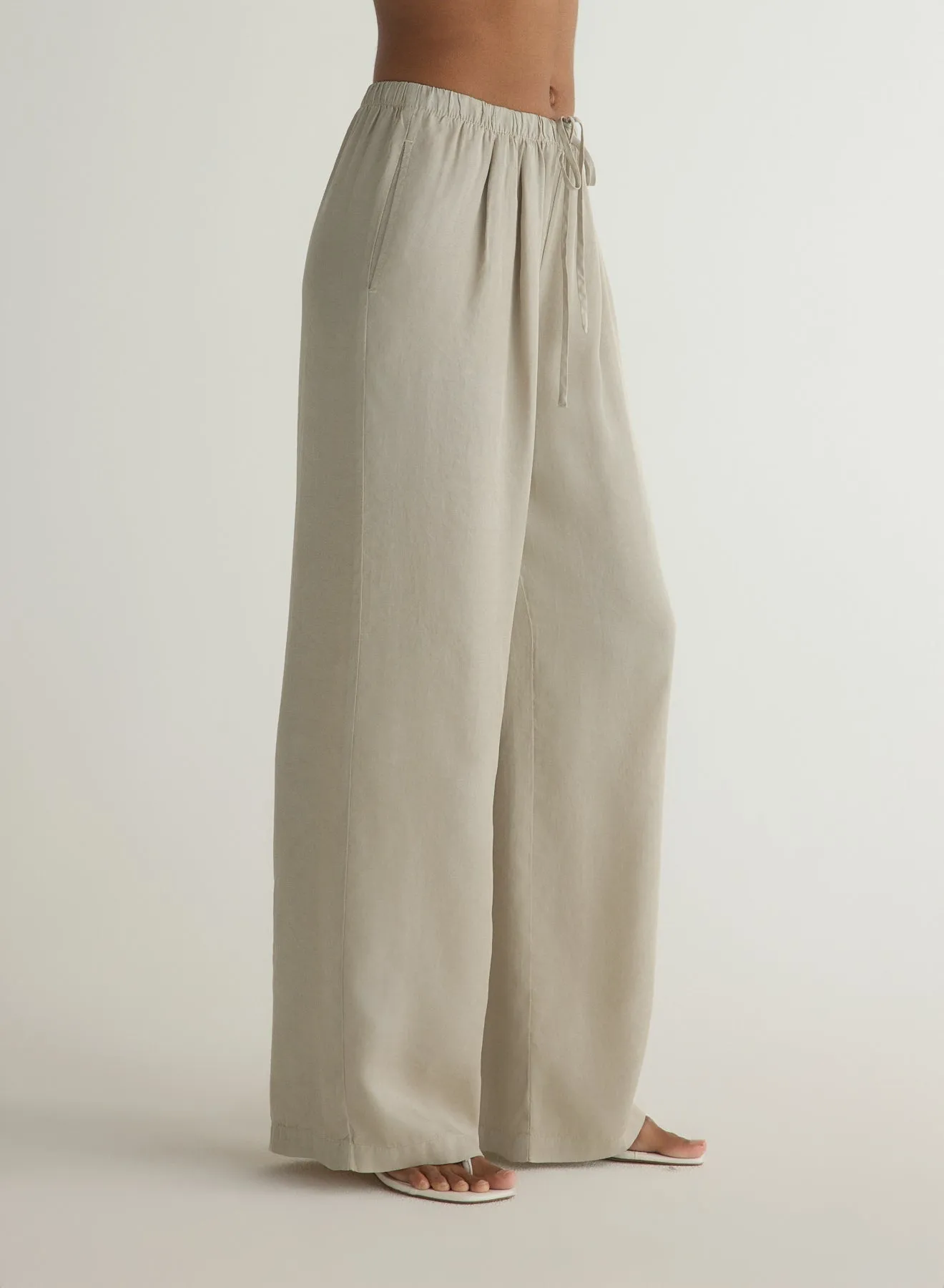 Wide Leg Pleated Pant - Foggy Coast sold by Bella Dahl product image thumbnail 3