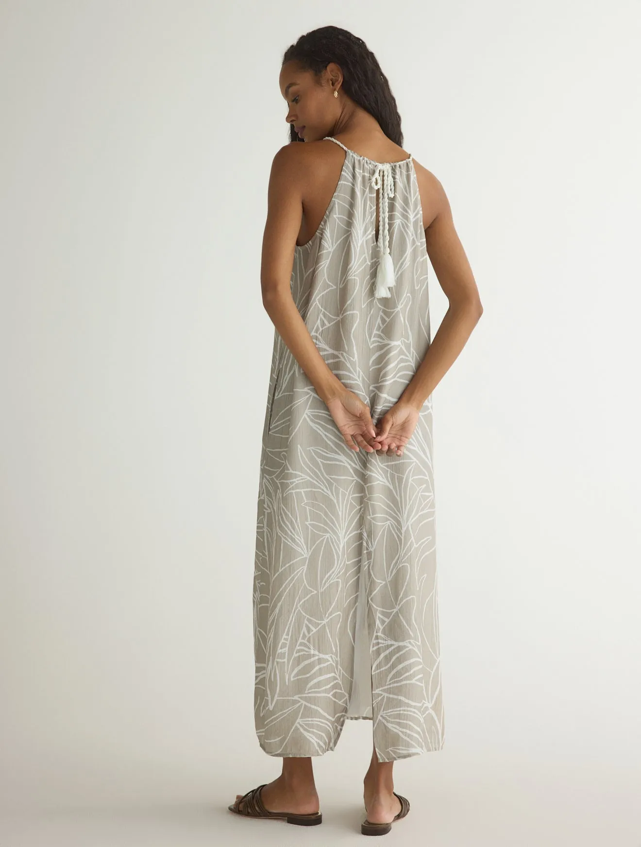 Maxi Halter Dress - Tropical Print sold by Bella Dahl product image thumbnail 4