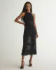 Halter Midi Crochet Dress - Black sold by Bella Dahl