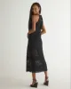 Halter Midi Crochet Dress - Black sold by Bella Dahl