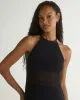 Halter Midi Crochet Dress - Black sold by Bella Dahl