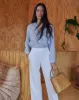 Oversized Split Back Button Down - Provence Peri Stripe sold by Bella Dahl