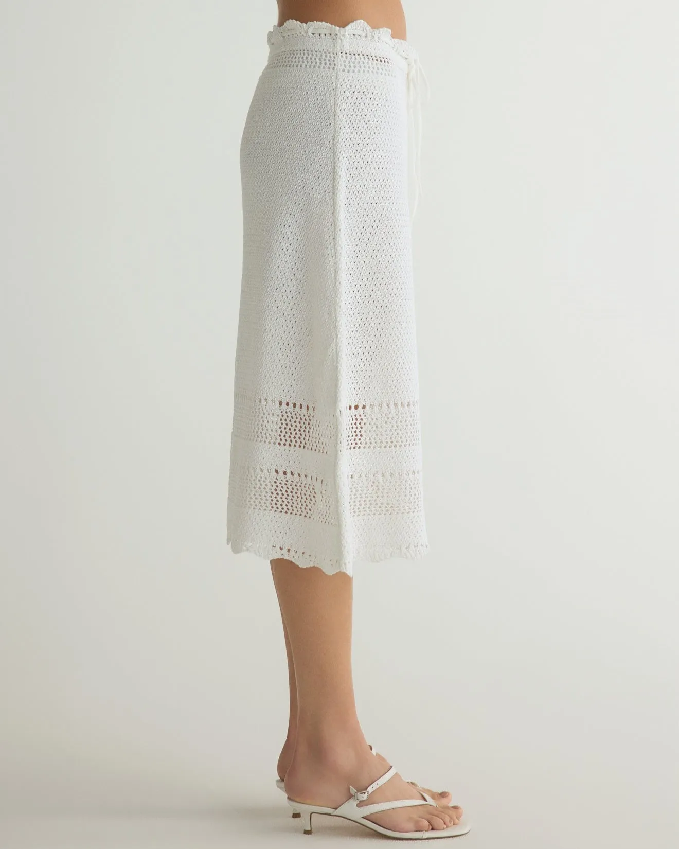 Crochet Midi Skirt - White sold by Bella Dahl product image thumbnail 2