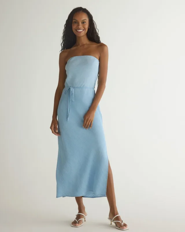 Strapless Maxi Dress - Light Riviera Wash sold by Bella Dahl