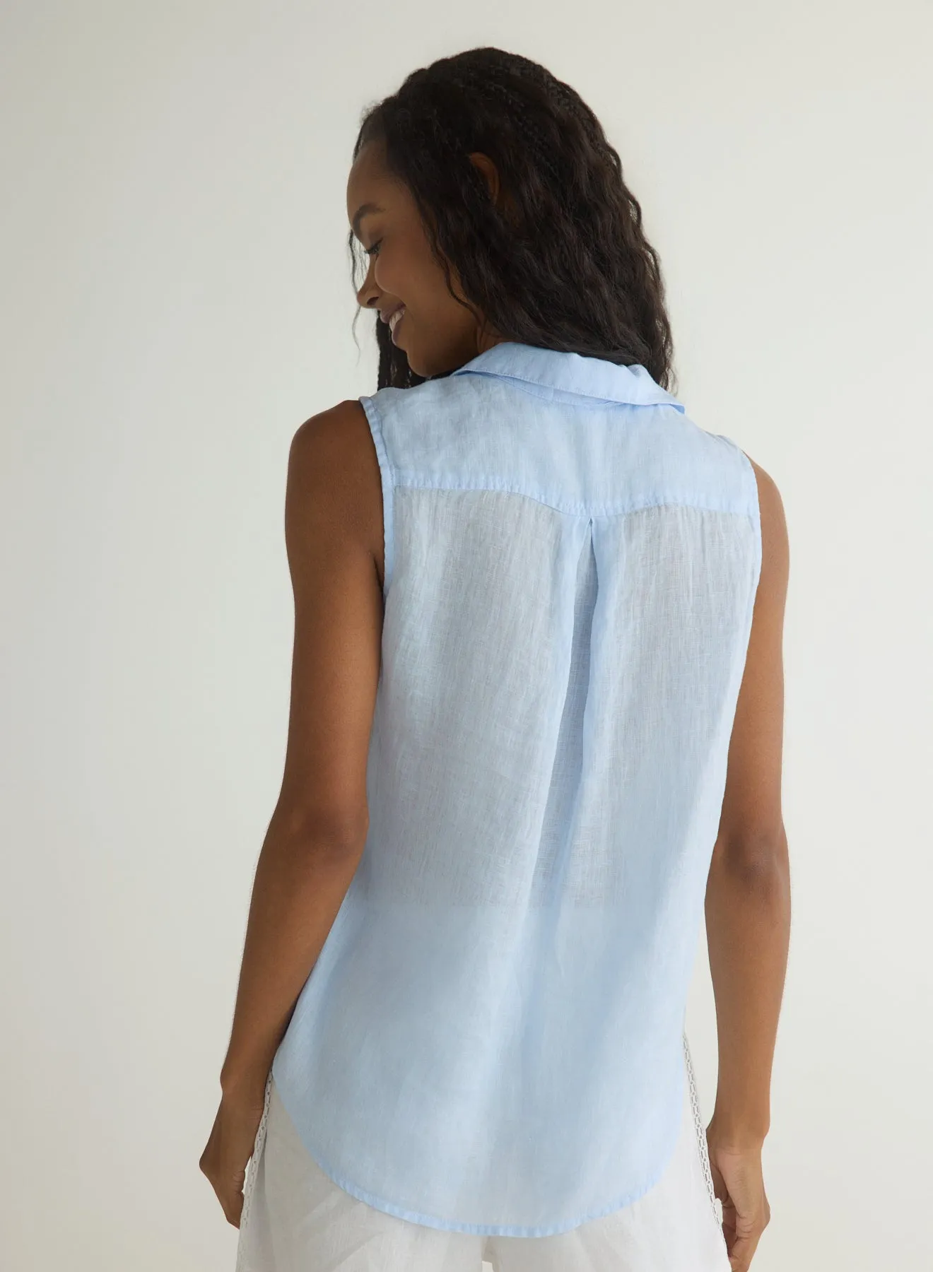 Sleeveless Pullover - Blue Periwinkle sold by Bella Dahl product image thumbnail 3