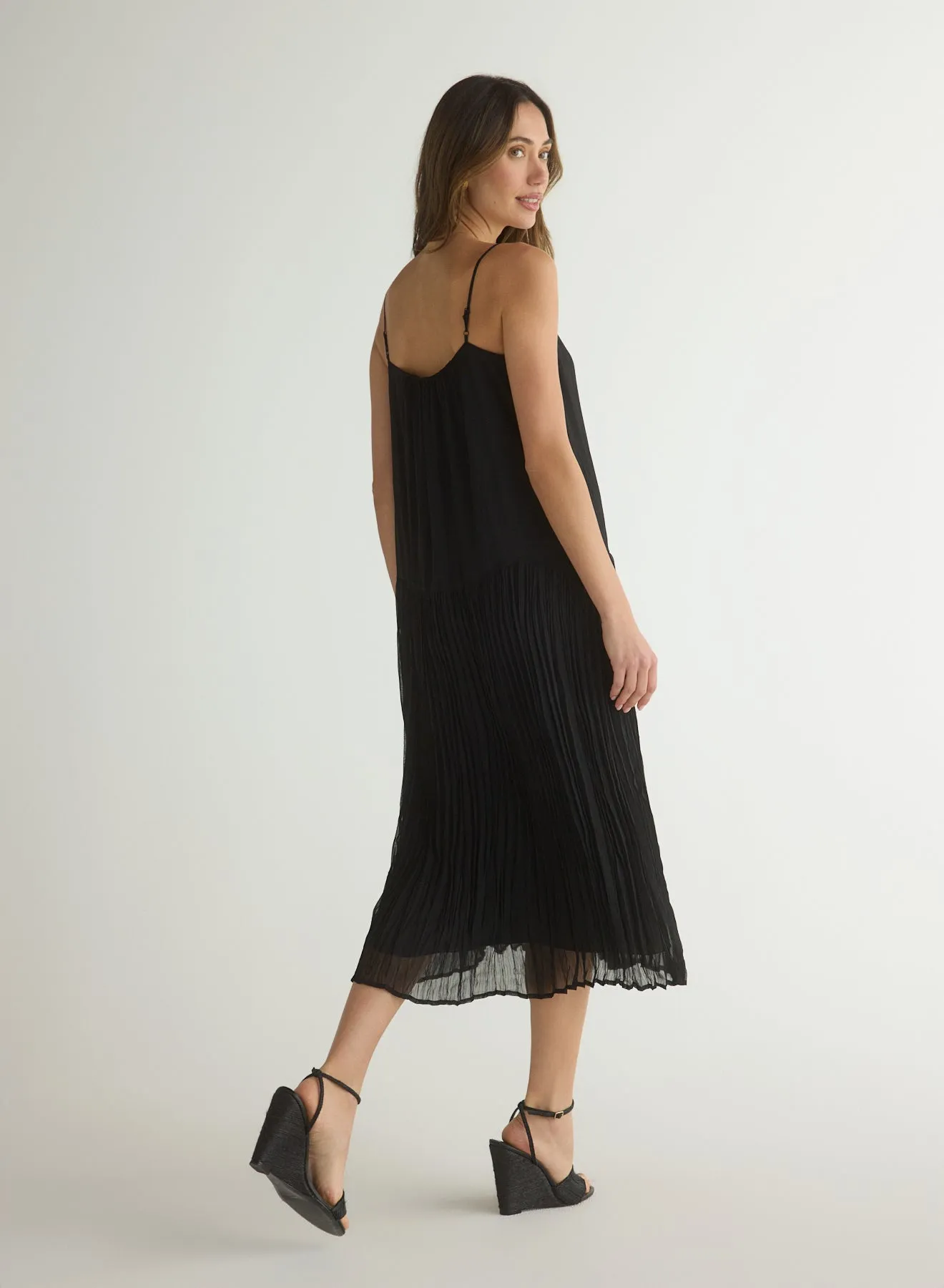 Drop Waist Midi Dress - Black sold by Bella Dahl product image thumbnail 3