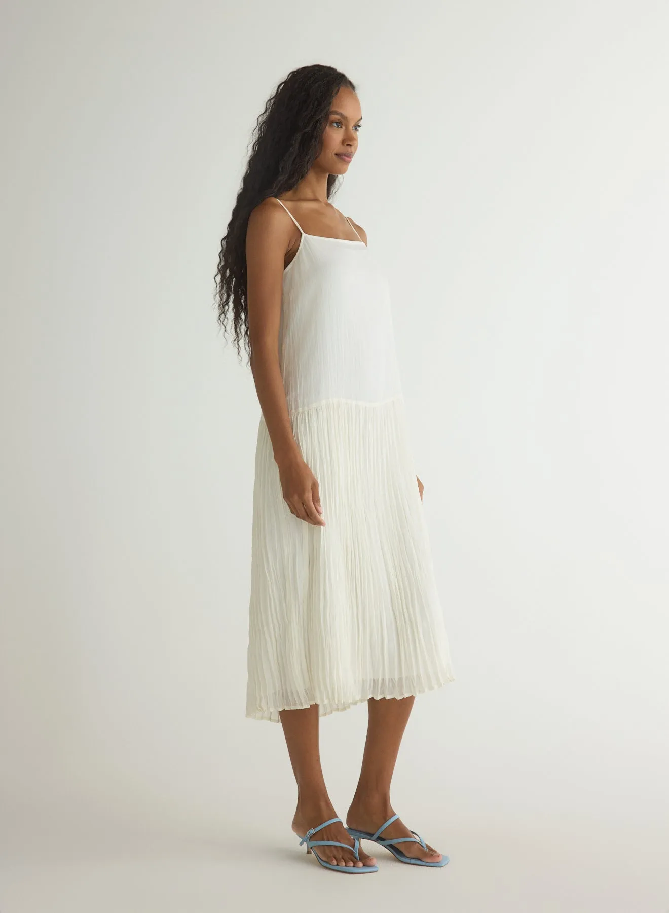 Drop Waist Midi Dress - French Ivory sold by Bella Dahl product image thumbnail 3