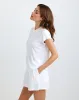 Short Sleeve Placket Pullover - White sold by Bella Dahl