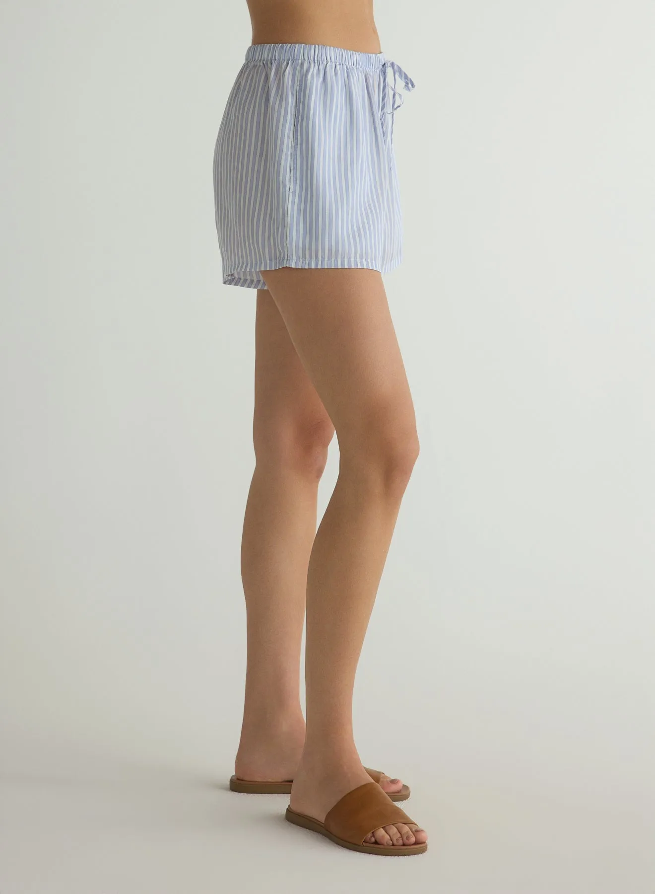 Elastic Beach Short - Provence Peri Stripe sold by Bella Dahl product image thumbnail 3