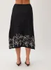 Ladder Trim Midi Skirt - Black sold by Bella Dahl